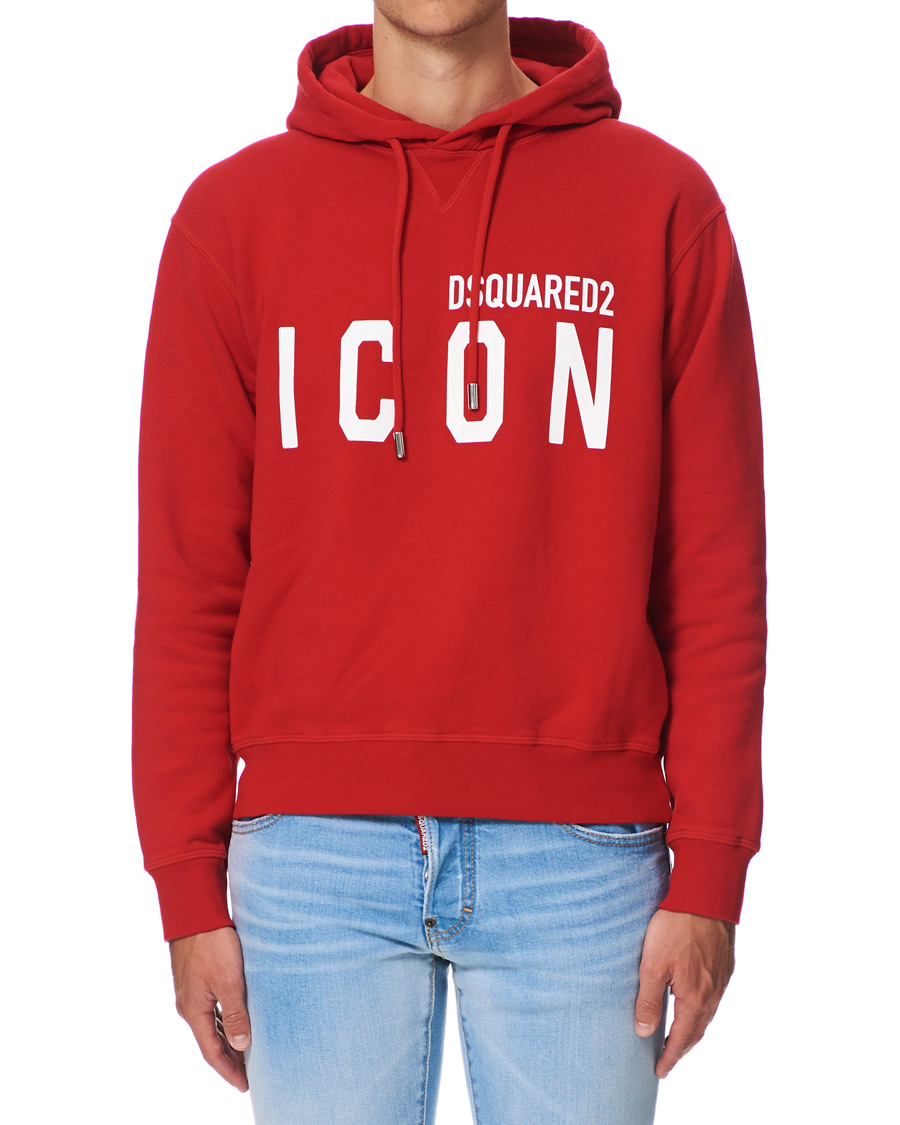 Heren | Truien | Dsquared2 | Cool Fit Icon Logo Hoodie Red