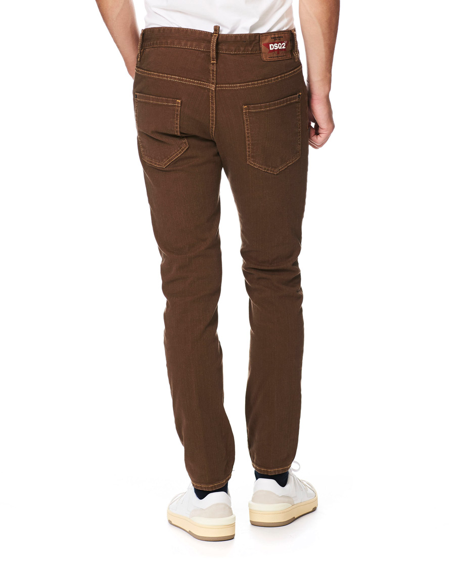 Heren | Broeken | Dsquared2 | Skater 5-Pocket Jeans Bull Garment Dyed Brown
