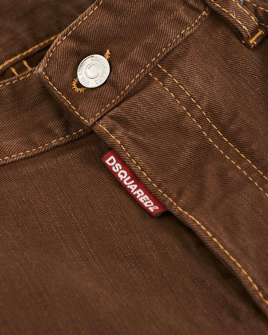 Heren | Broeken | Dsquared2 | Skater 5-Pocket Jeans Bull Garment Dyed Brown