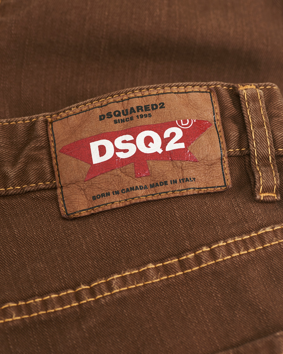 Heren | Broeken | Dsquared2 | Skater 5-Pocket Jeans Bull Garment Dyed Brown