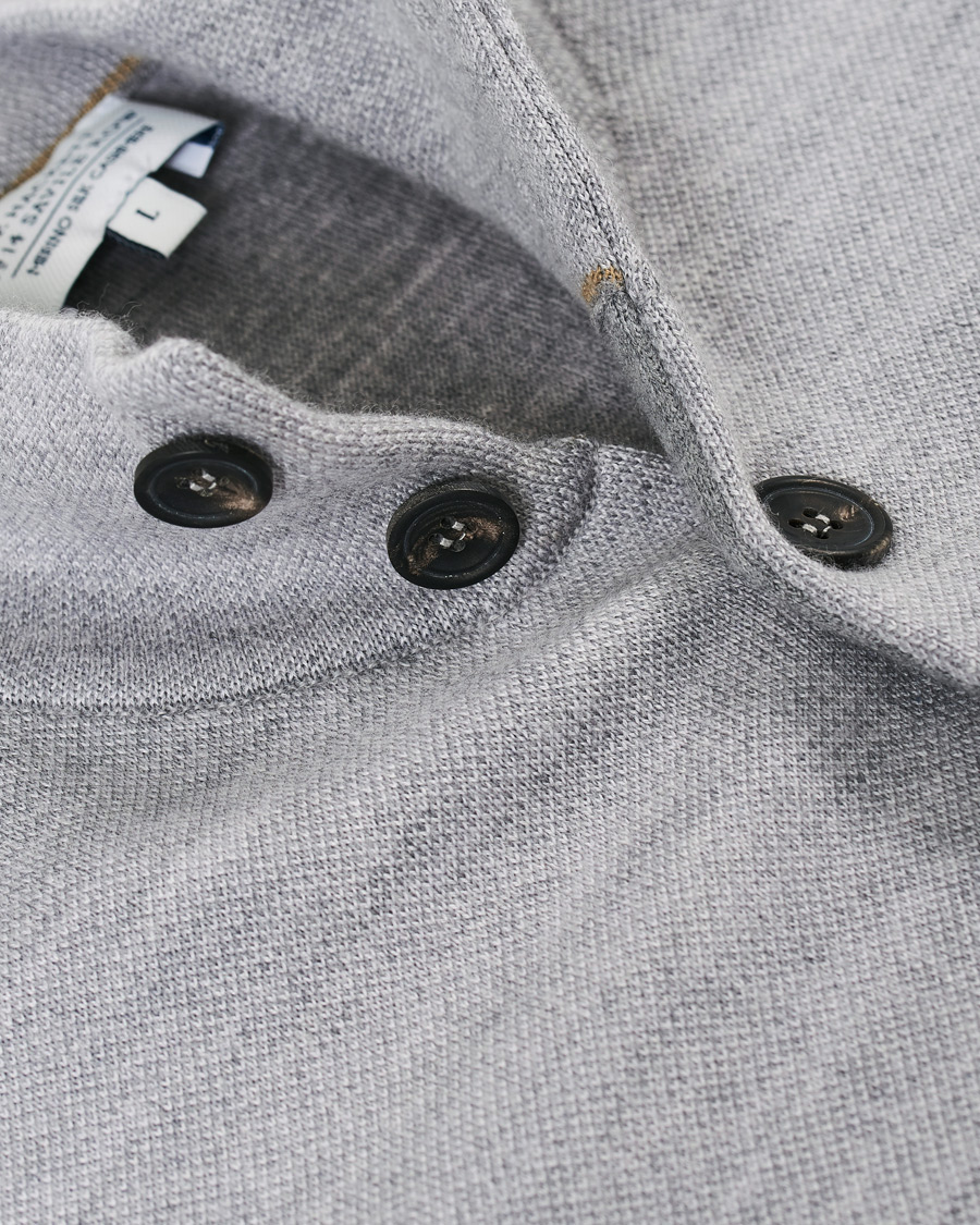 Heren | Truien | 14 Savile Row | Silk/Cashmere/Wool Cardigan Pale Grey