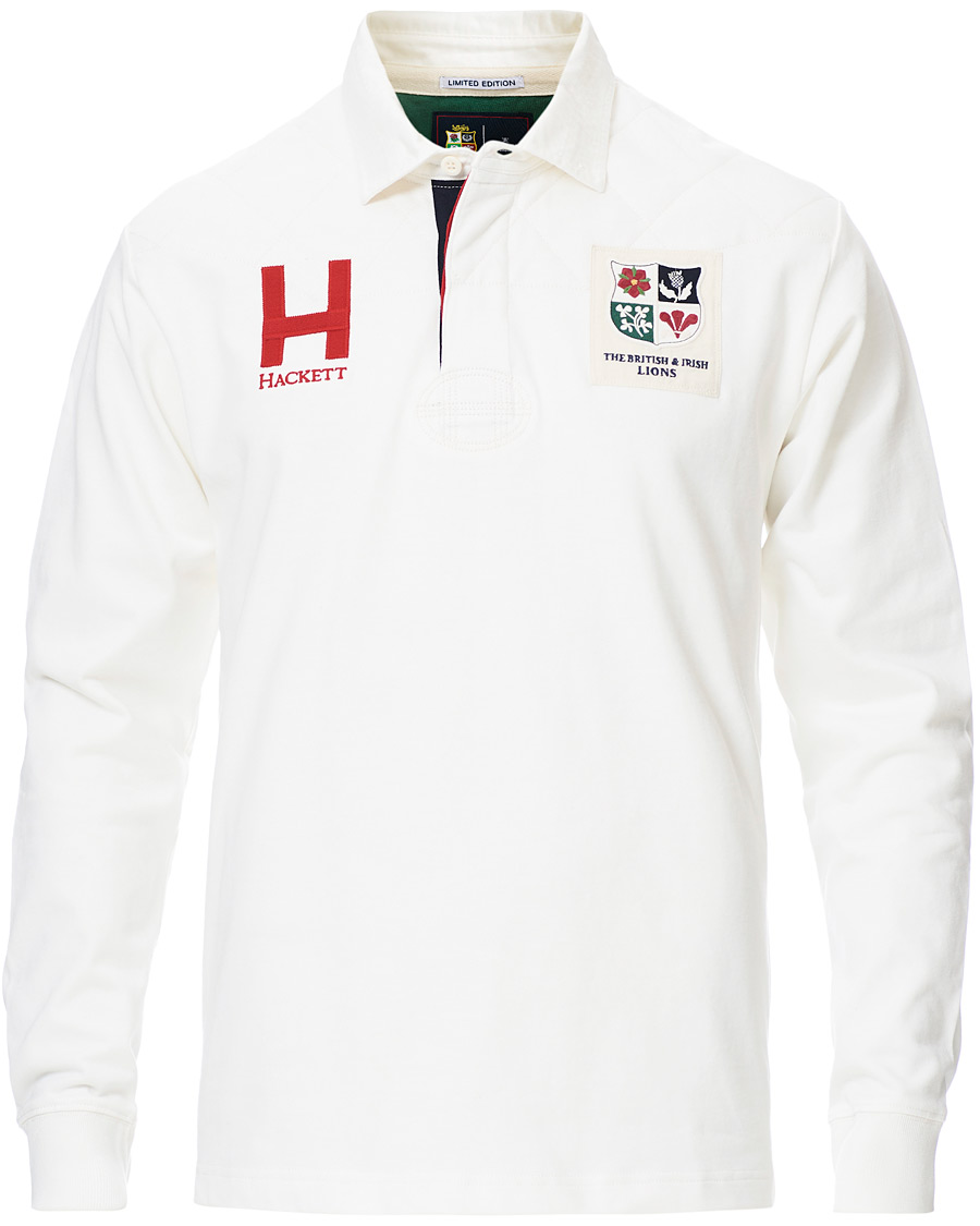 Heren | Truien | Hackett | Lions Long Sleeve Rugby Off White