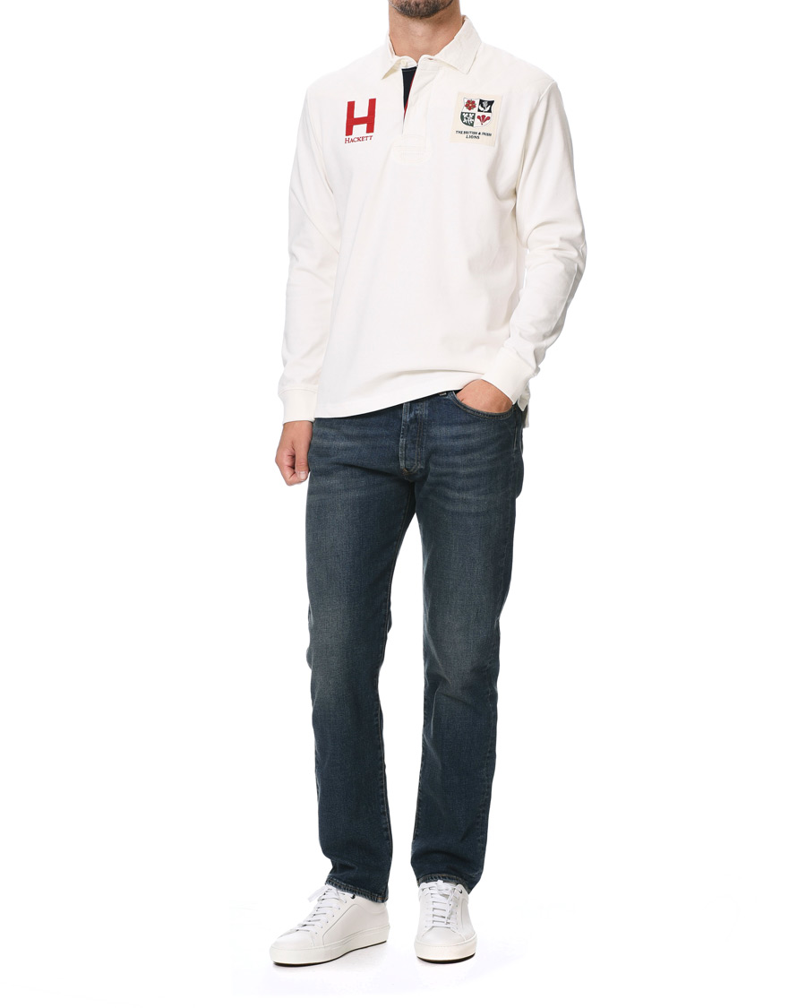Heren | Truien | Hackett | Lions Long Sleeve Rugby Off White