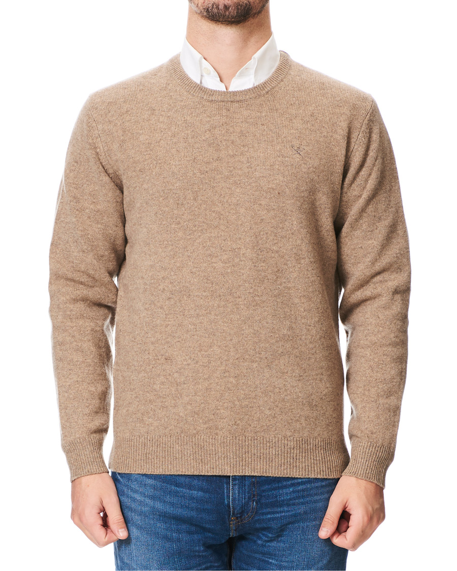Heren | Truien | Hackett | Lambswool Crew Neck Mushroom
