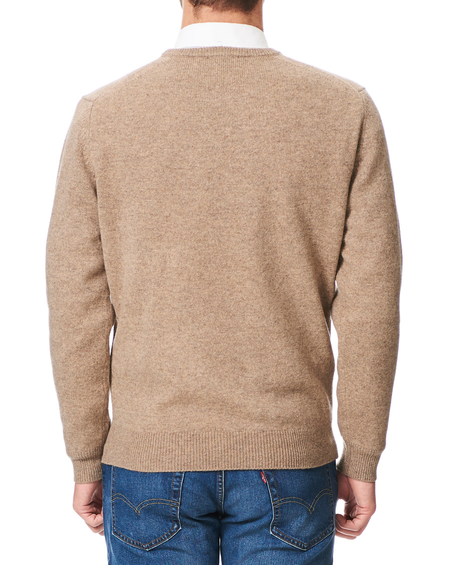 Heren | Truien | Hackett | Lambswool Crew Neck Mushroom
