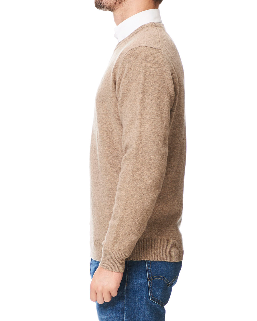 Heren | Truien | Hackett | Lambswool Crew Neck Mushroom