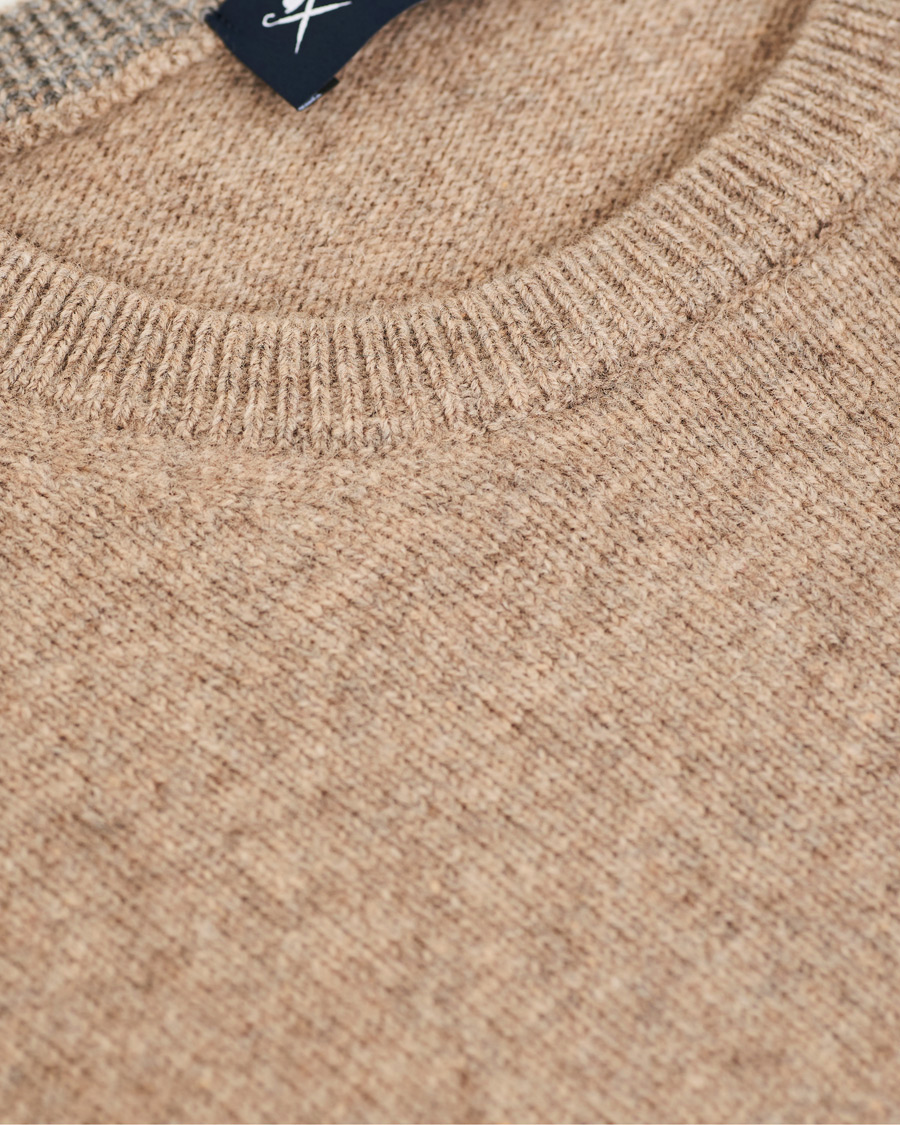 Heren | Truien | Hackett | Lambswool Crew Neck Mushroom