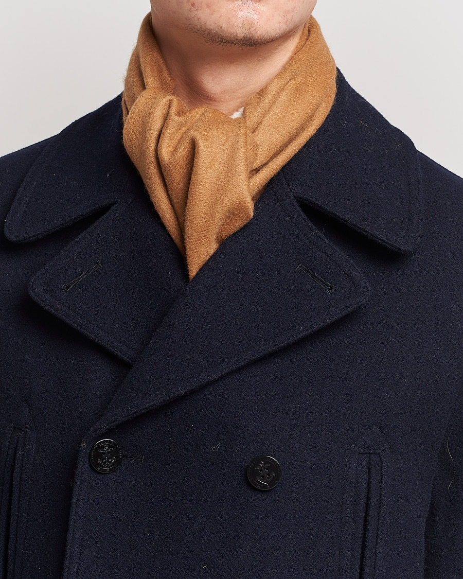 Heren | Johnstons of Elgin Cashmere Scarf Camel | Johnstons of Elgin | Cashmere Scarf Camel