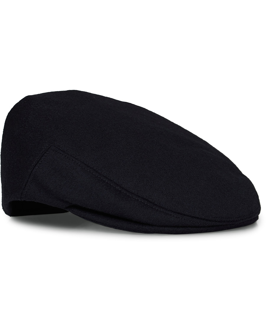 Heren | Lock & Co Hatters Glen Flat Loden Cap Navy | Lock & Co Hatters | Glen Flat Loden Cap Navy