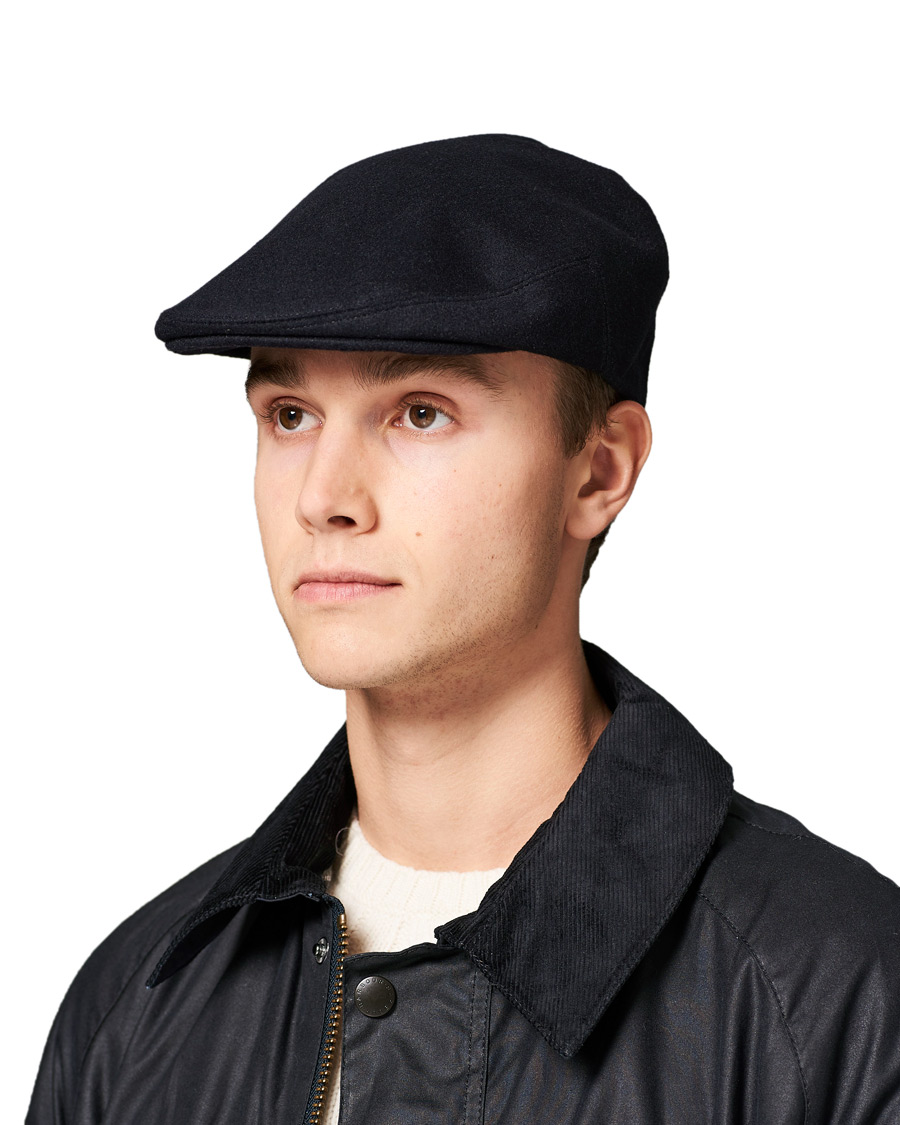 Heren | Lock & Co Hatters Glen Flat Loden Cap Navy | Lock & Co Hatters | Glen Flat Loden Cap Navy