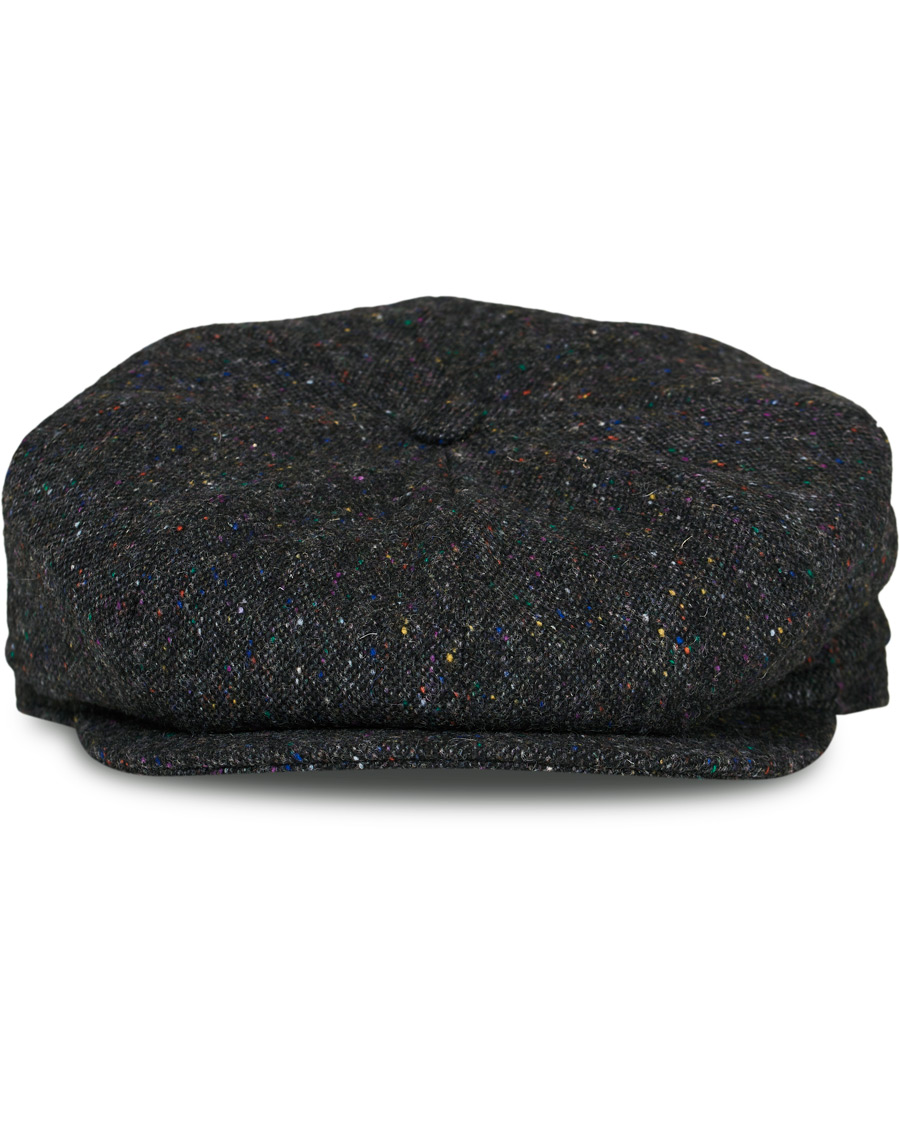 Heren | Lock & Co Hatters Tremelo Donegal Tweed Cap Dark Grey | Lock & Co Hatters | Tremelo Donegal Tweed Cap Dark Grey
