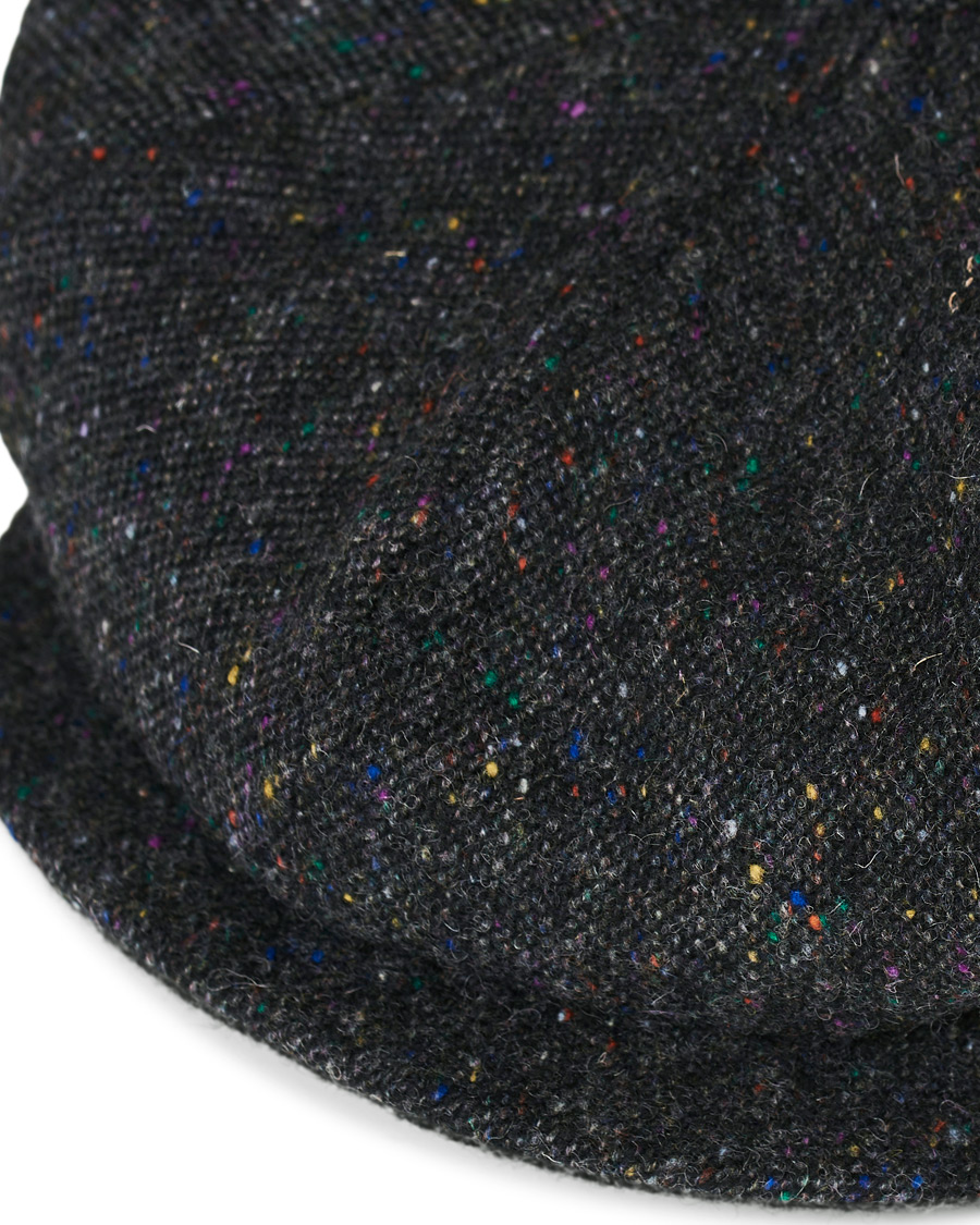 Heren | Lock & Co Hatters Tremelo Donegal Tweed Cap Dark Grey | Lock & Co Hatters | Tremelo Donegal Tweed Cap Dark Grey