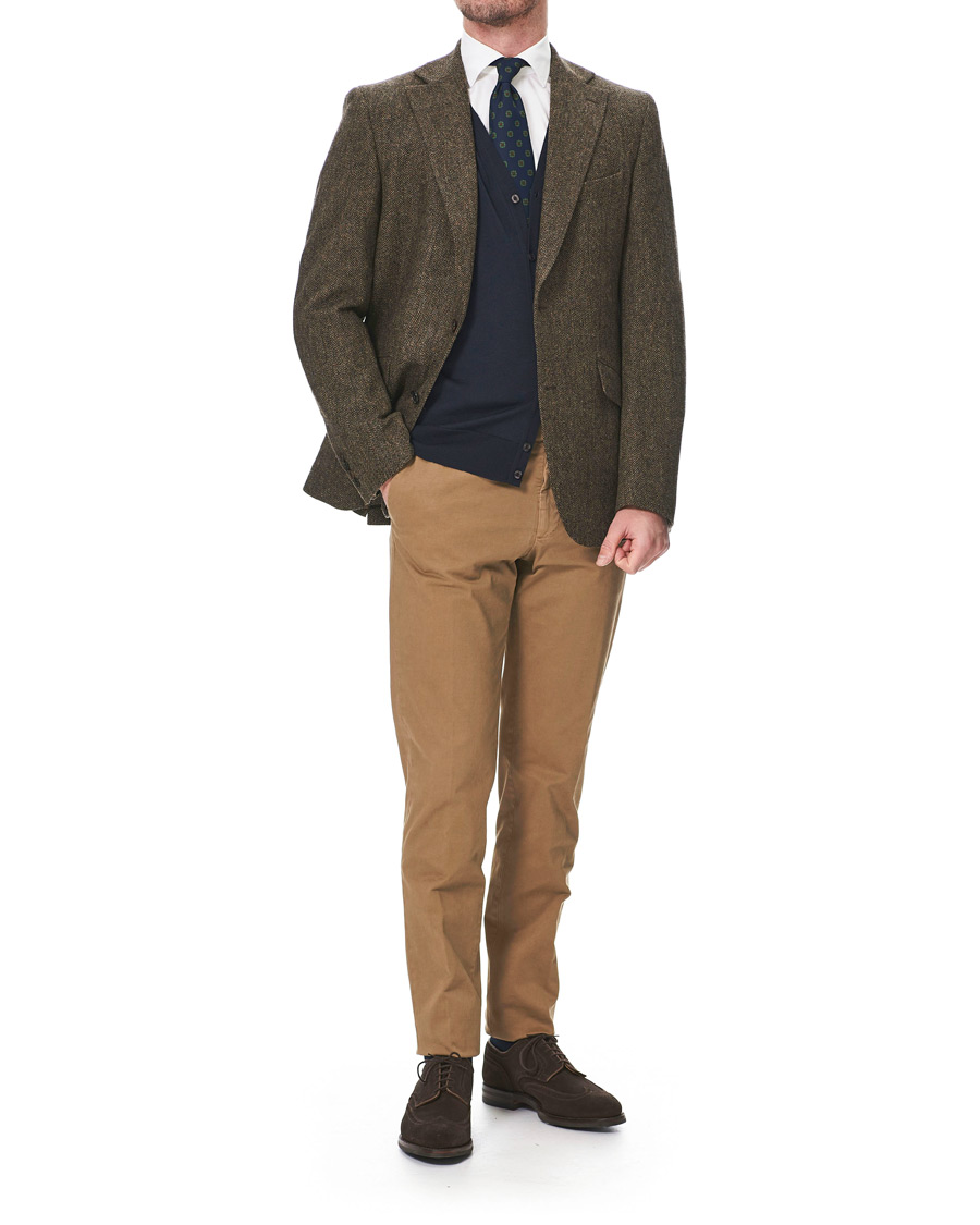 Heren | Blazers | Walker Slater | Edward Tweed Herringbone Blazer Brown