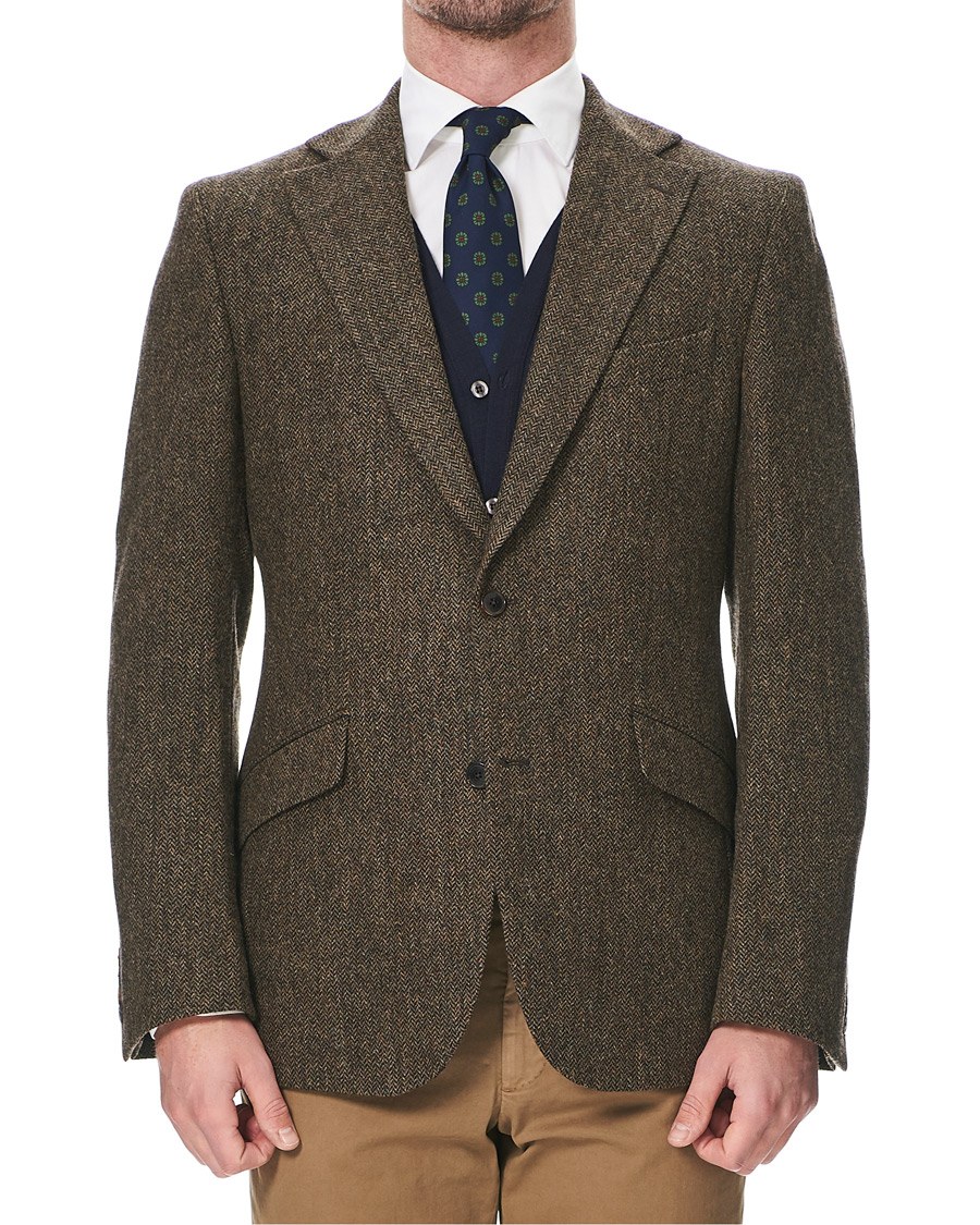 Heren | Blazers | Walker Slater | Edward Tweed Herringbone Blazer Brown