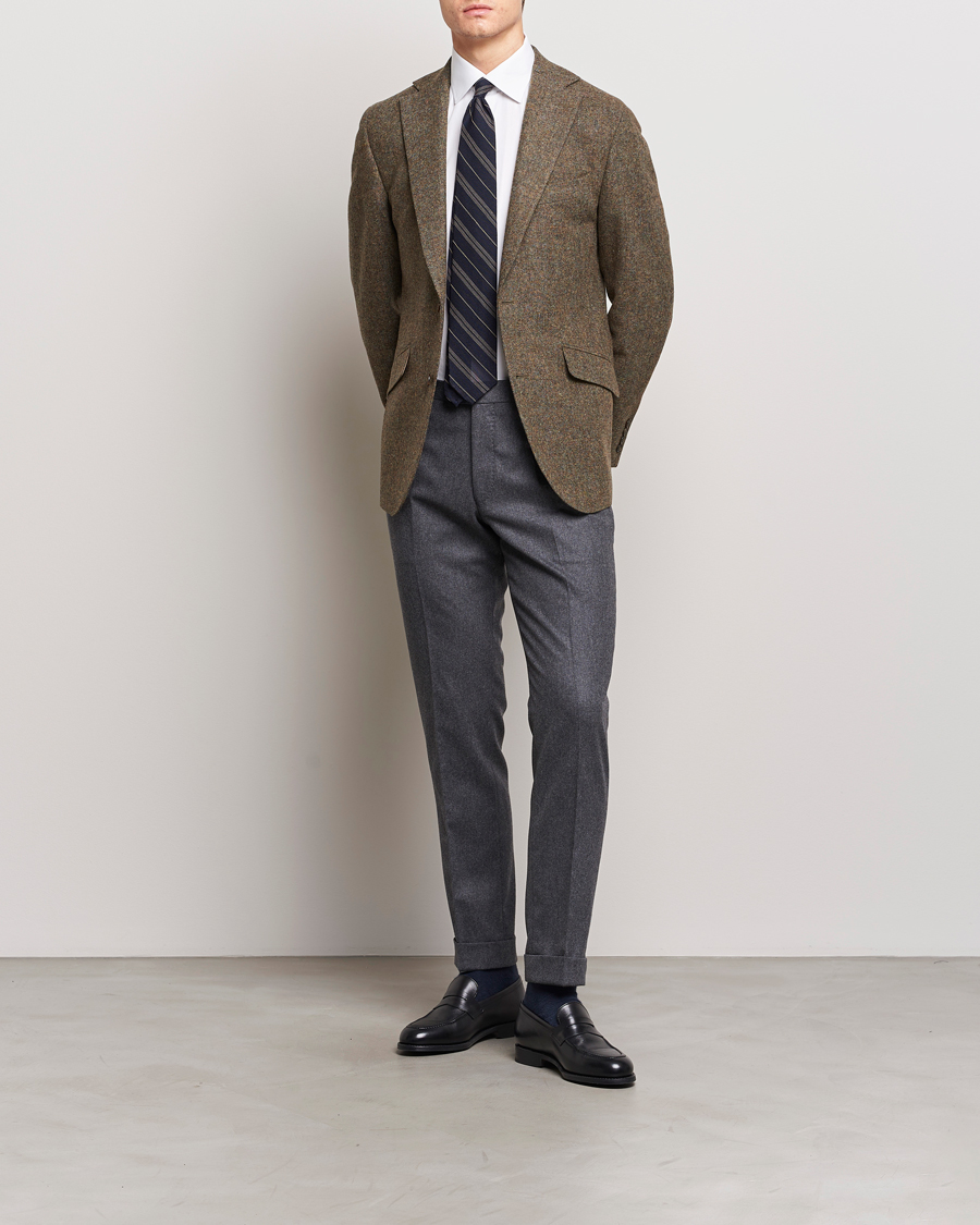 Heren | Blazers | Walker Slater | Edward Wool Donegal Blazer Moss Green