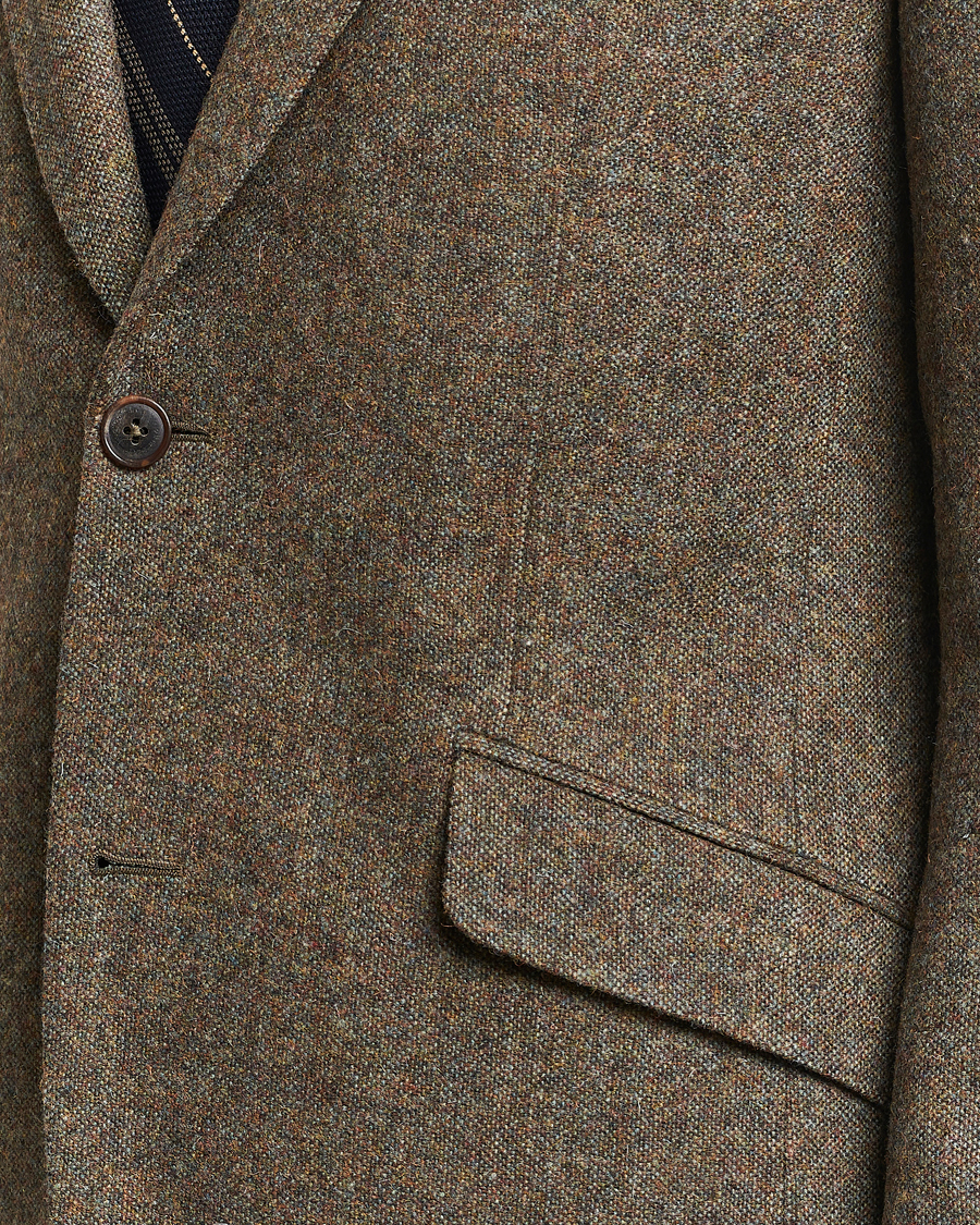 Heren | Blazers | Walker Slater | Edward Wool Donegal Blazer Moss Green