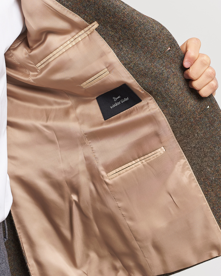 Heren | Blazers | Walker Slater | Edward Wool Donegal Blazer Moss Green