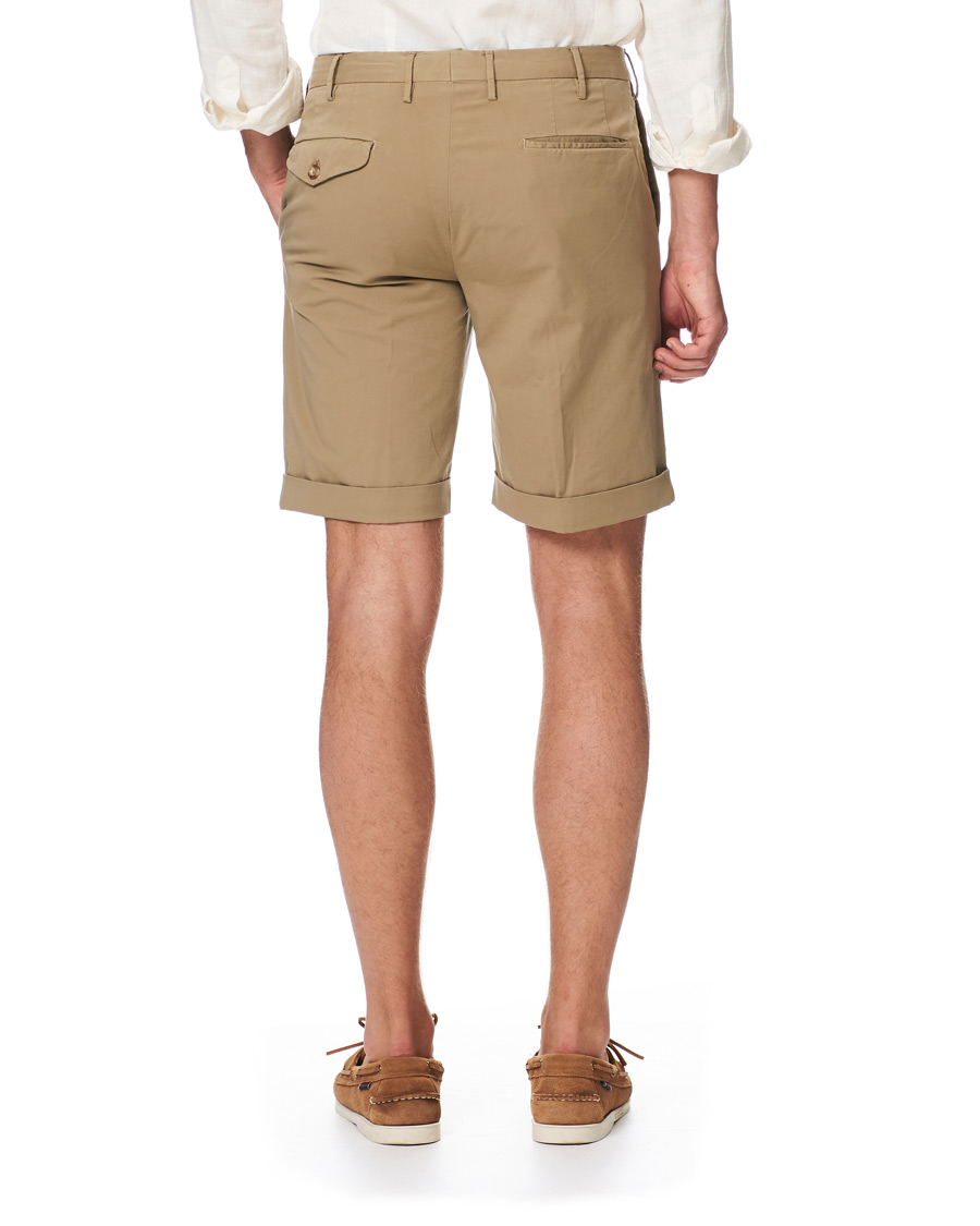 Heren | Korte broek | Incotex | Cotton Chino Shorts Beige
