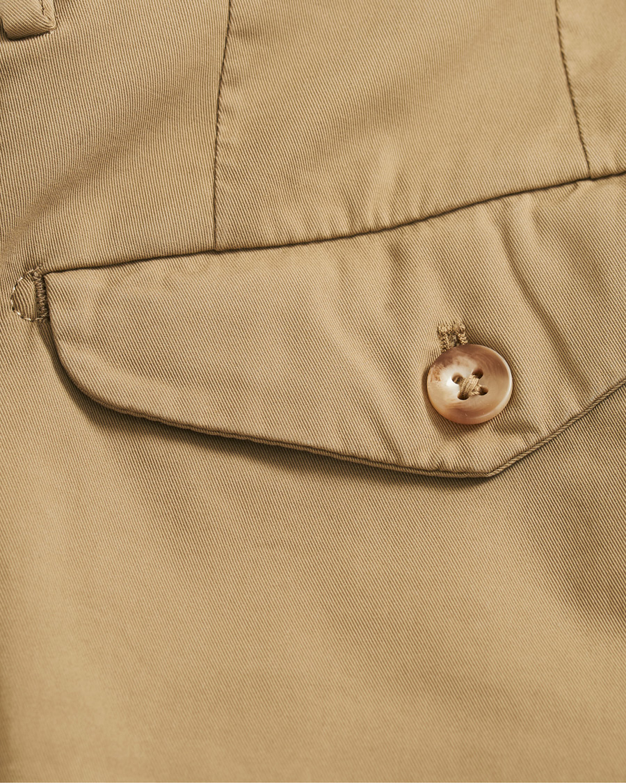 Heren | Korte broek | Incotex | Cotton Chino Shorts Beige