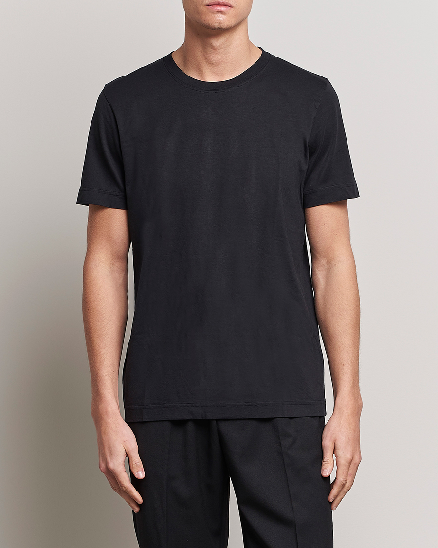 Heren | Zwarte T-shirts | CDLP | Crew Neck Tee Black