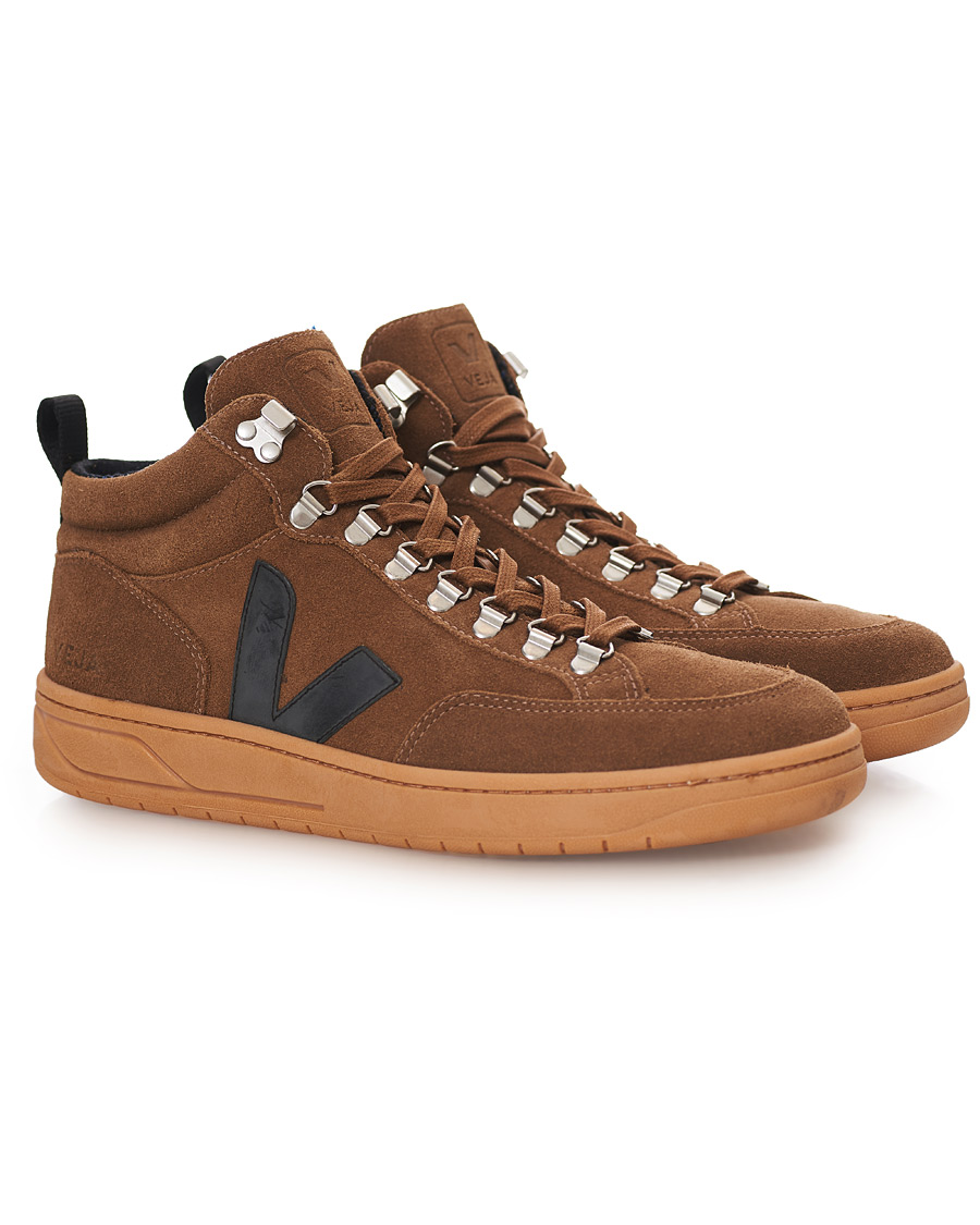 Heren | Veja Roraima High Sneaker Brown Black | Veja | Roraima High Sneaker Brown Black