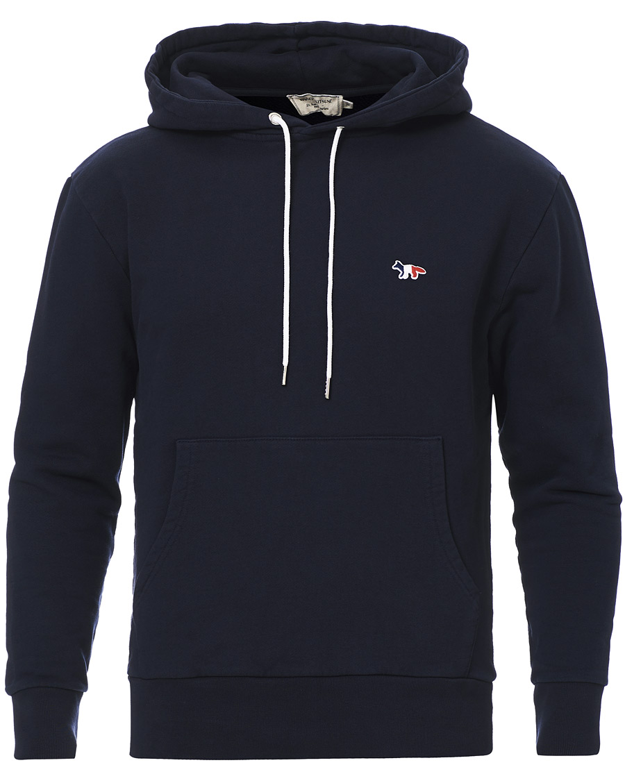 Heren | Truien | Maison Kitsuné | Tricolor Fox Hoodie Navy