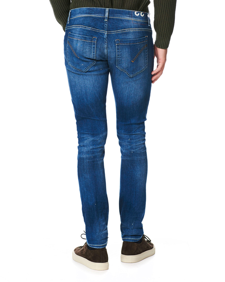 Heren | Jeans | Dondup | George Color Splash Jeans Blue
