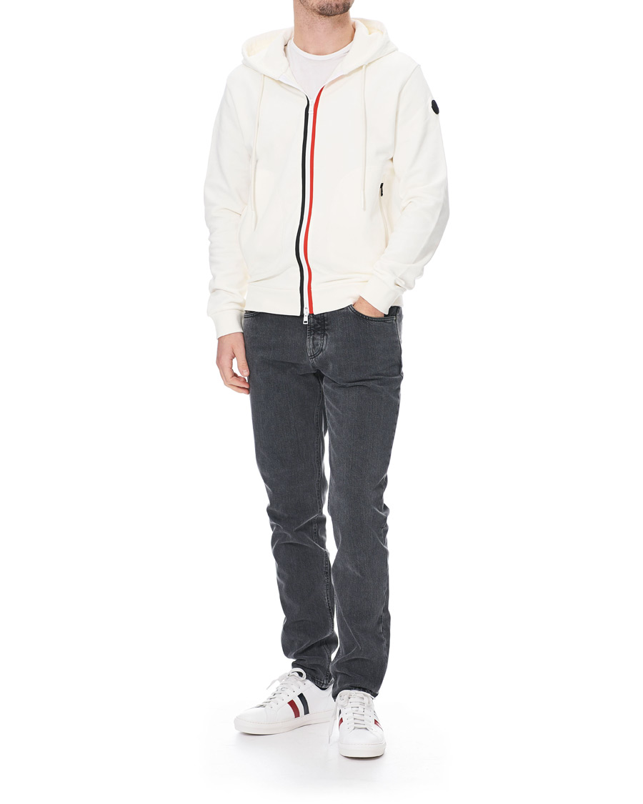 Heren | Truien | Moncler | Stripe Sweat Hoodie White