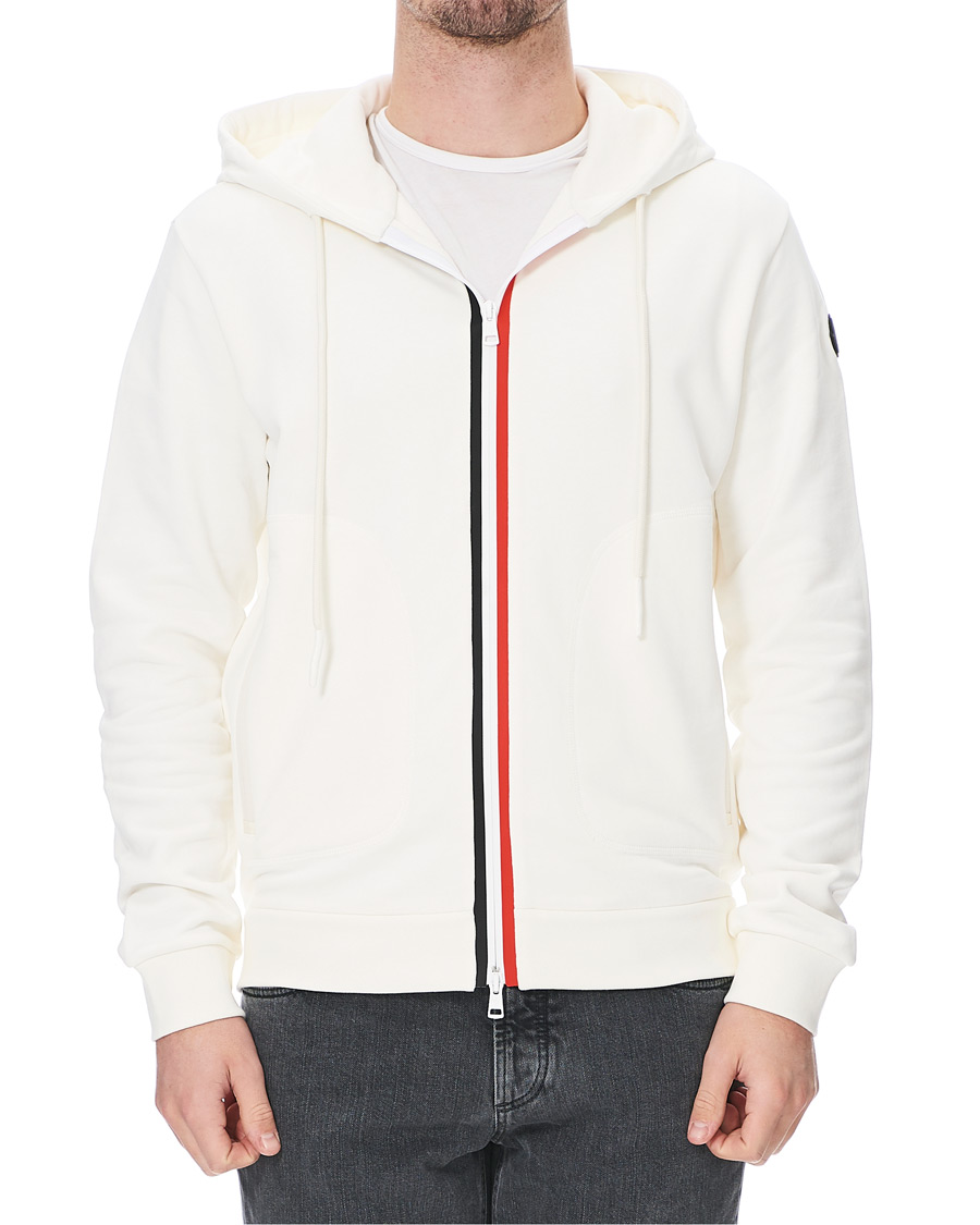 Heren | Truien | Moncler | Stripe Sweat Hoodie White