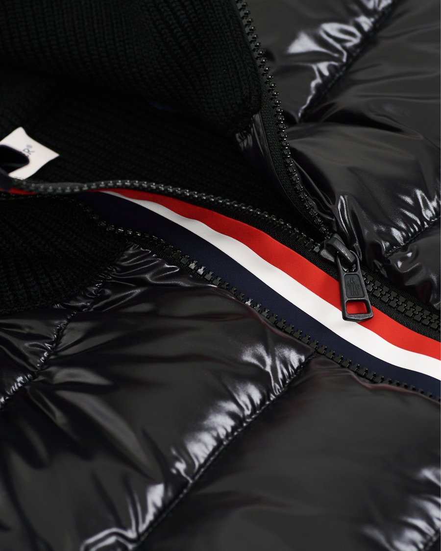 Heren | Truien | Moncler | Stripe Hybrid Full Zip Black