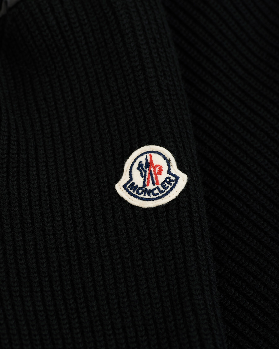Heren | Truien | Moncler | Stripe Hybrid Full Zip Black