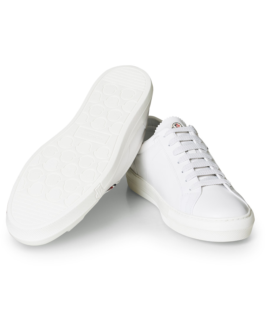 Heren | Moncler New Monaco Sneaker White Calf | Moncler | New Monaco Sneaker White Calf