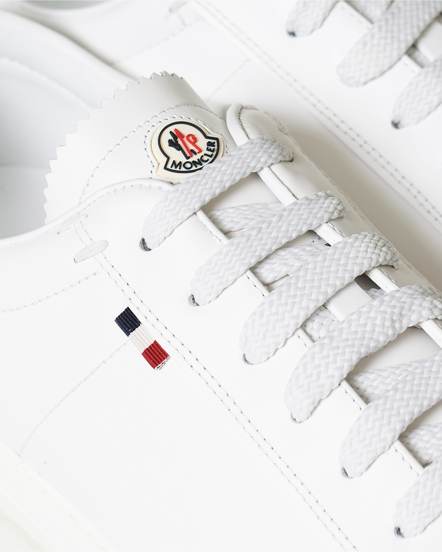 Heren | Moncler New Monaco Sneaker White Calf | Moncler | New Monaco Sneaker White Calf