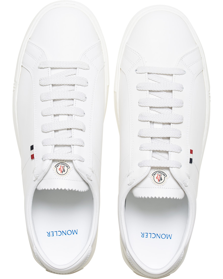 Heren | Moncler New Monaco Sneaker White Calf | Moncler | New Monaco Sneaker White Calf