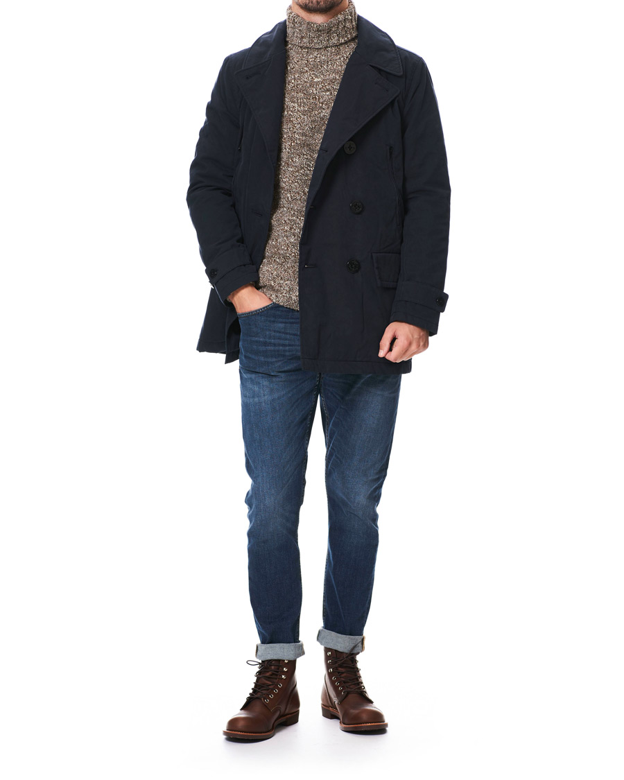 Heren | Jassen | J.Crew | Fulton Peacoat Midnight Navy