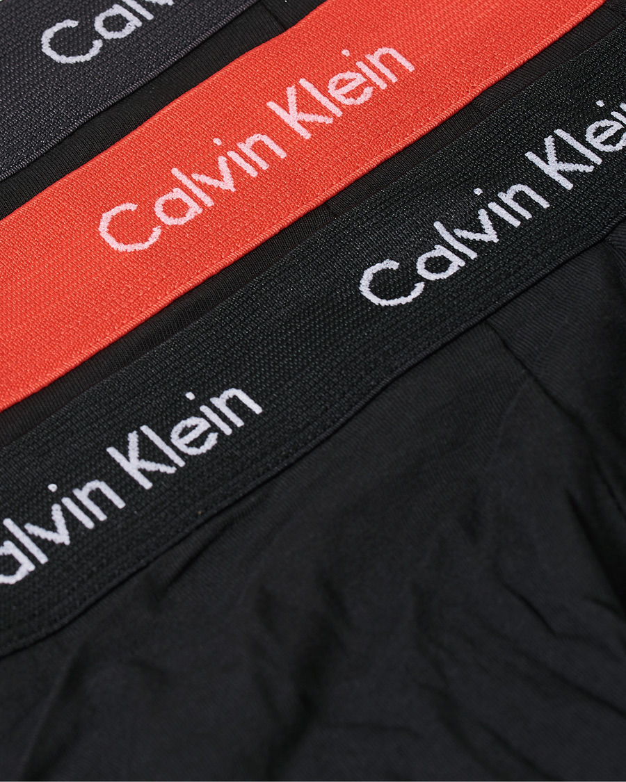 Heren | Ondergoed | Calvin Klein | Cotton Stretch 3-Pack Low Rise Trunk Black/Coral/Grey