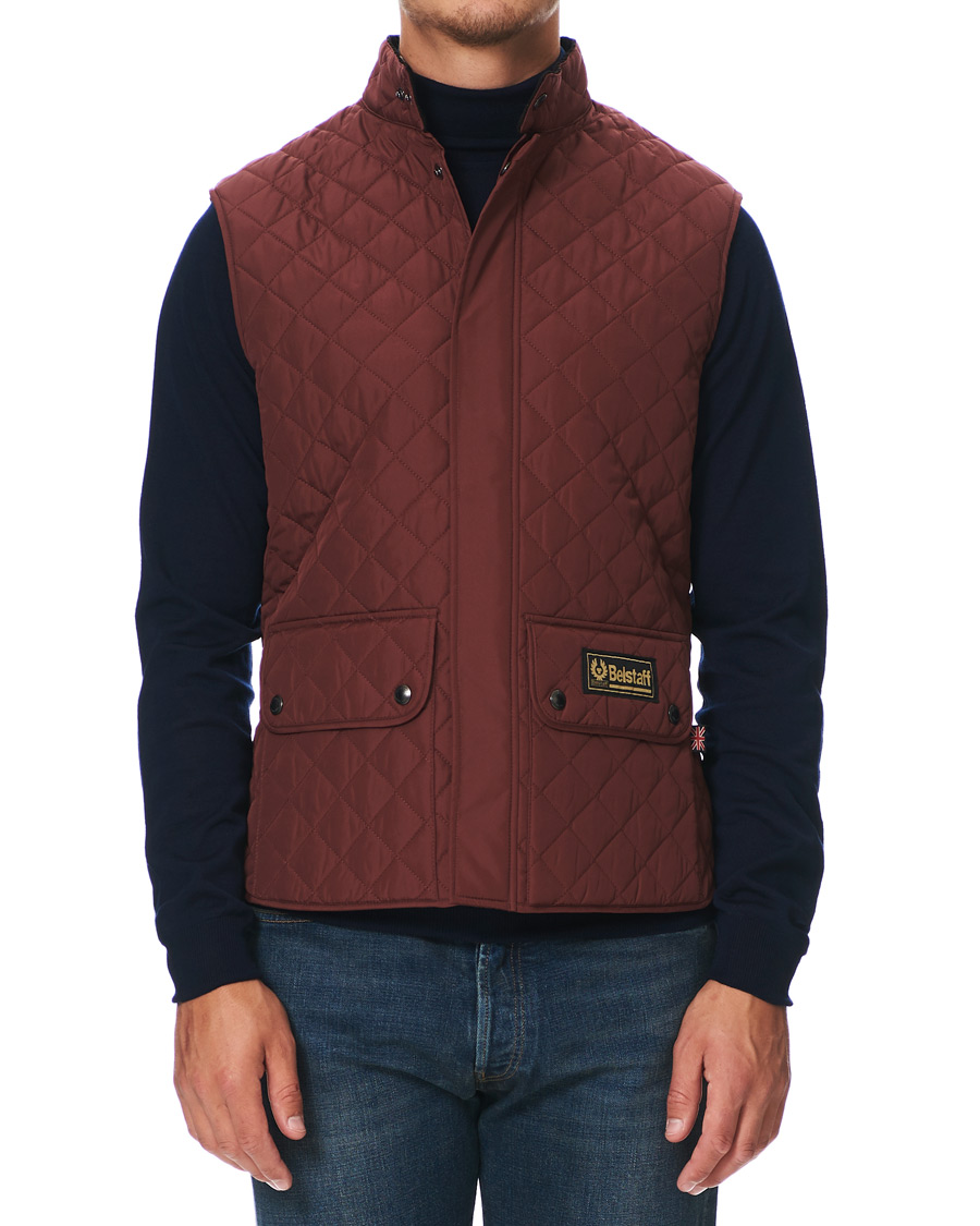Heren | Jassen | Belstaff | Waistcoat Quilted Burnished Red