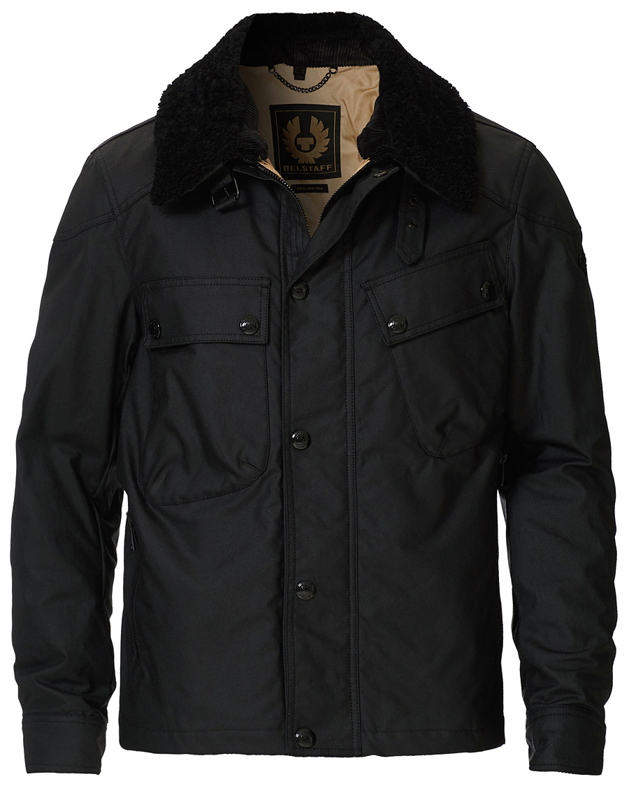Heren | Jassen | Belstaff | Patrol Waxed Sherling Jacket Black
