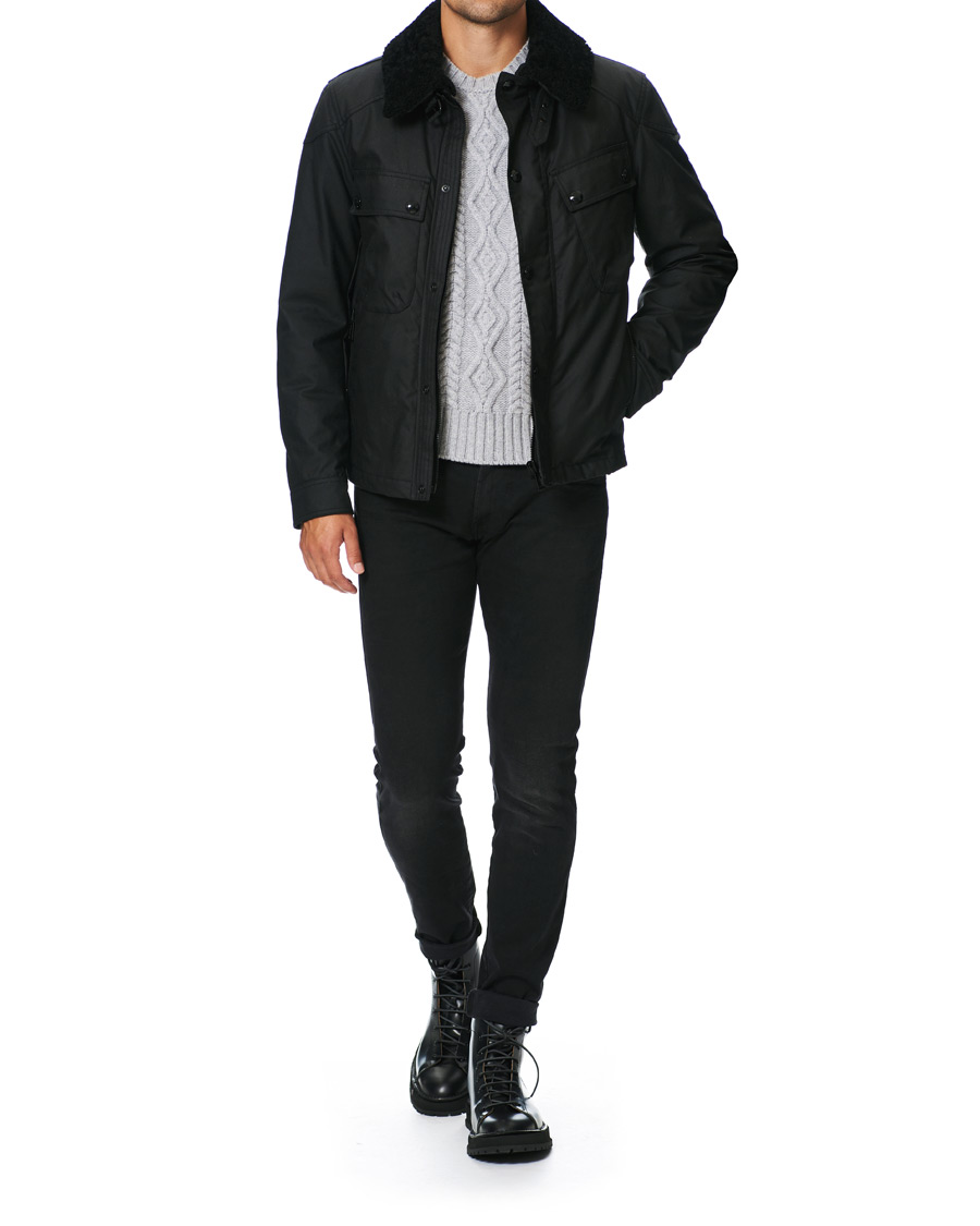 Heren | Jassen | Belstaff | Patrol Waxed Sherling Jacket Black