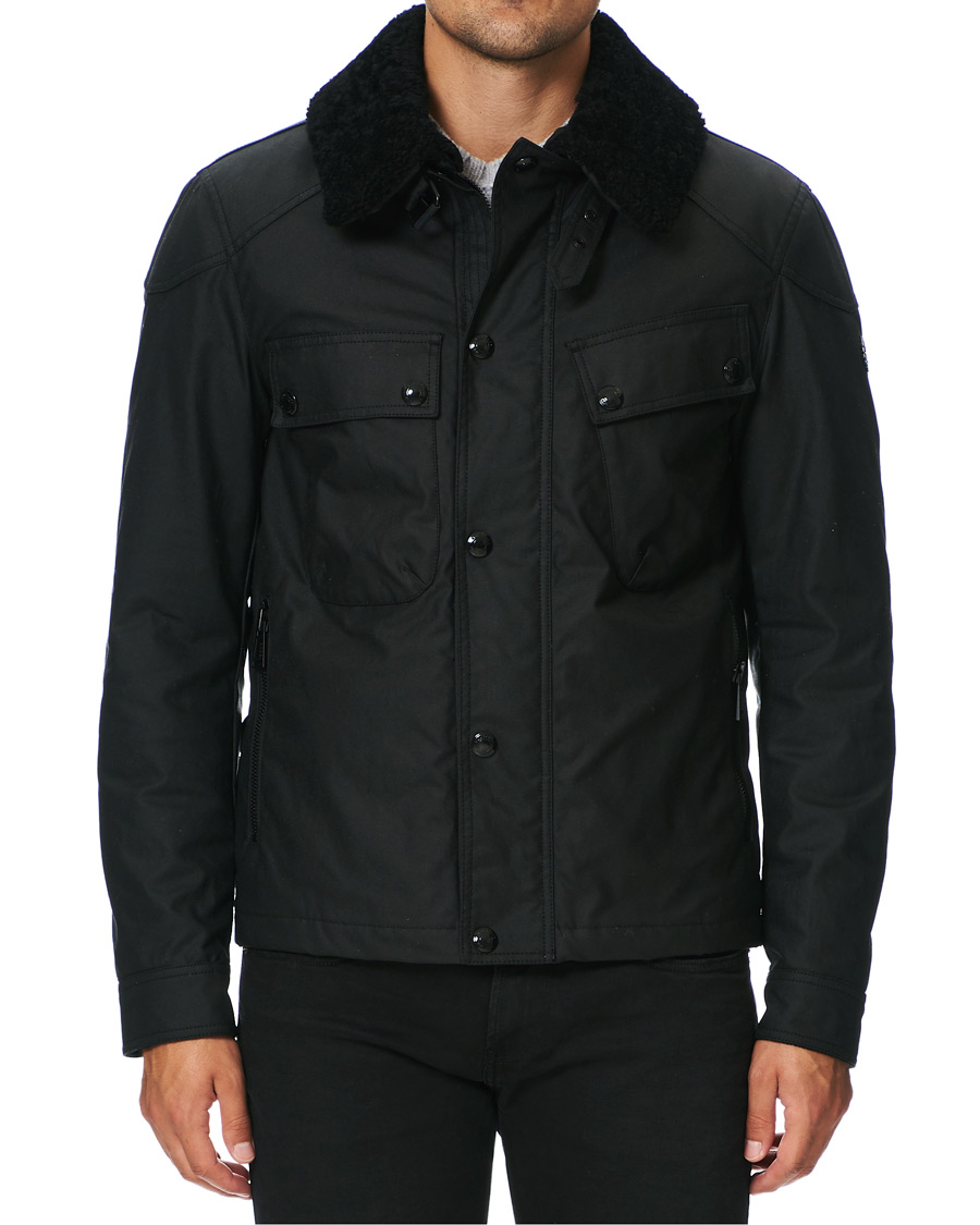 Heren | Jassen | Belstaff | Patrol Waxed Sherling Jacket Black