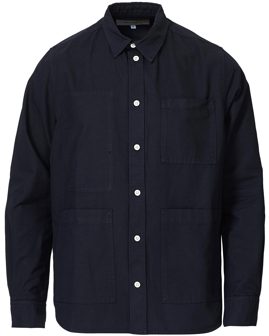 Heren | Overhemden | Norse Projects | Thorsten Canvas Overshirt Dark Navy