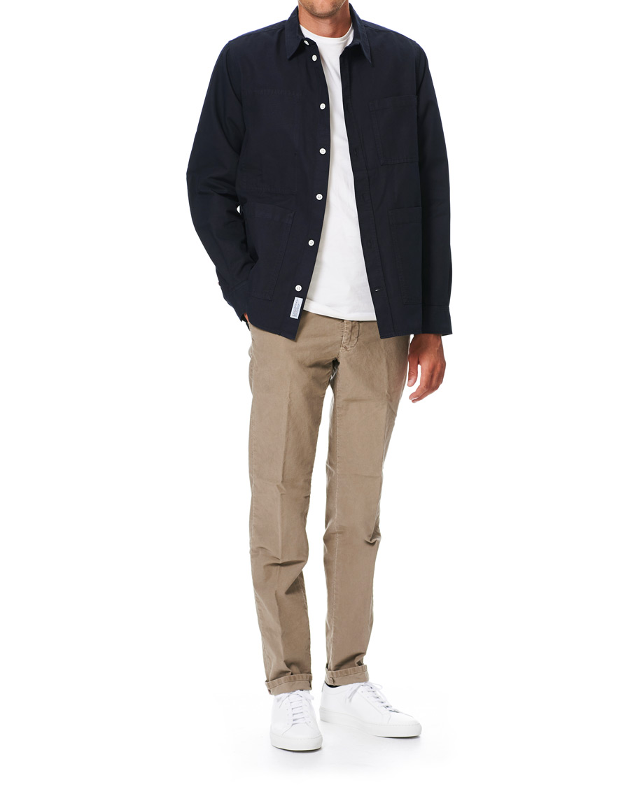 Heren | Overhemden | Norse Projects | Thorsten Canvas Overshirt Dark Navy
