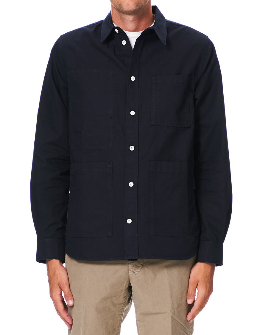 Heren | Overhemden | Norse Projects | Thorsten Canvas Overshirt Dark Navy