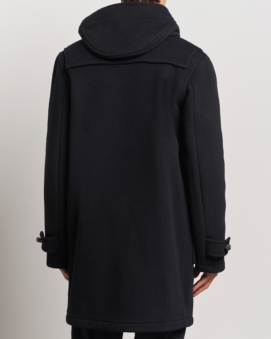 Heren | Jassen | Gloverall | Morris Duffle Coat Black/Royal Stewart S