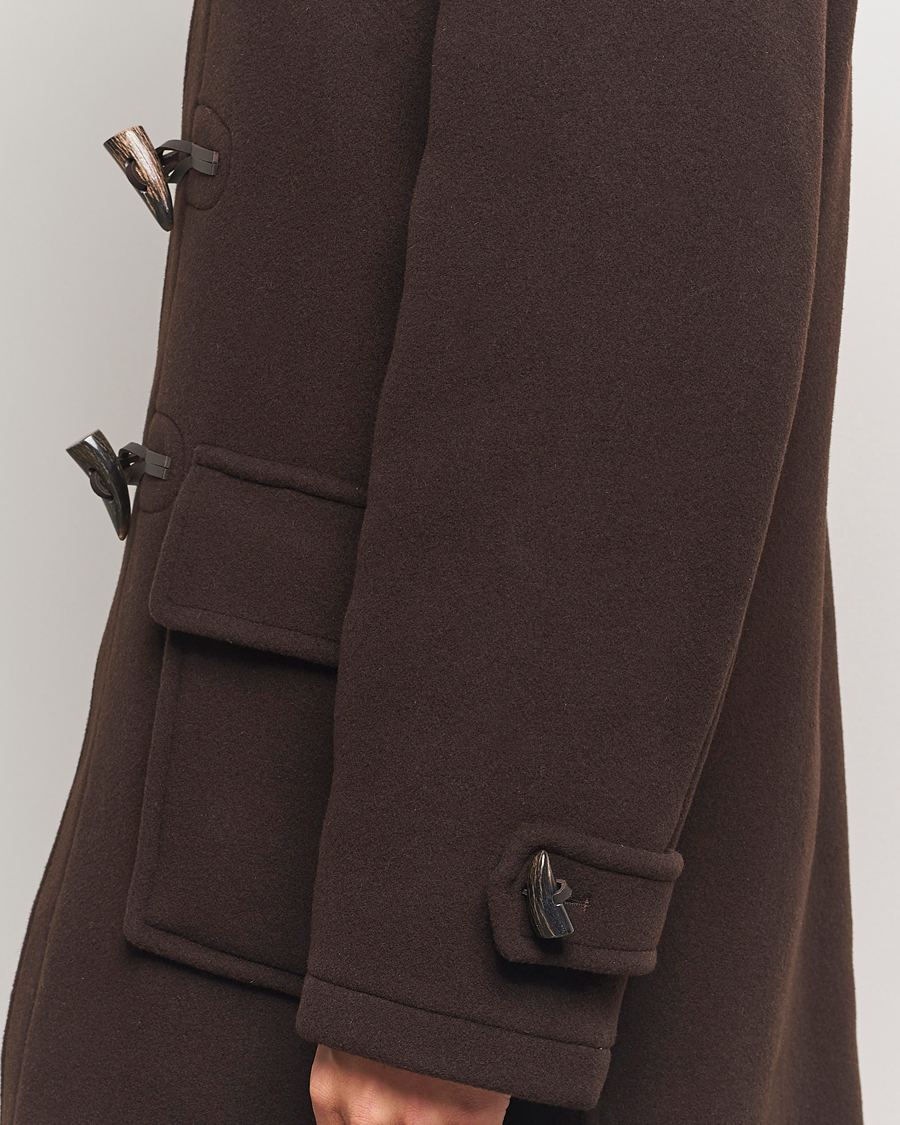 Heren | Jassen | Gloverall | Morris Duffle Coat Brown/Tartan