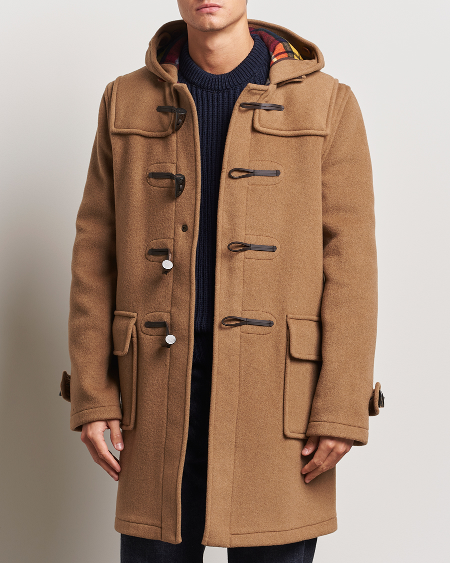 Heren | Jassen | Gloverall | Morris Duffle Coat Camel/Buchanan