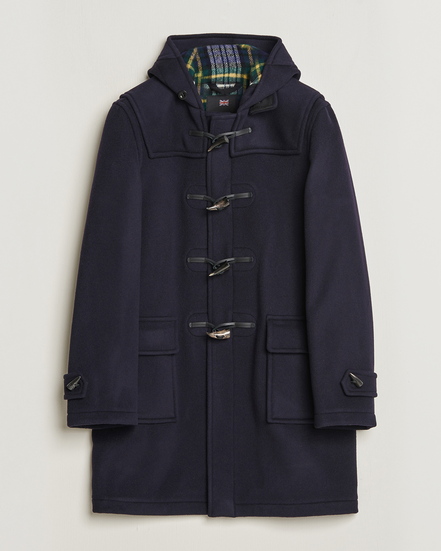 Heren | Jassen | Gloverall | Morris Duffle Coat Navy/Dress Gordon