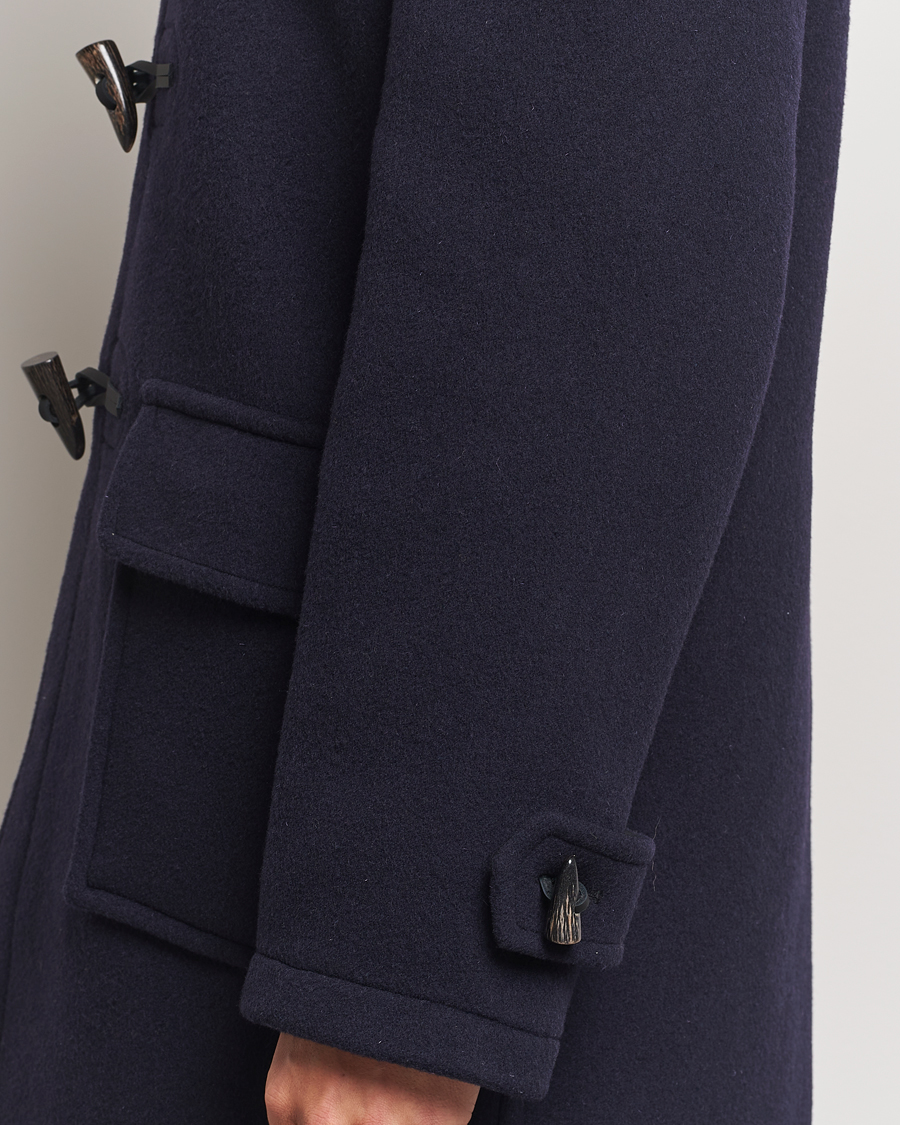 Heren | Jassen | Gloverall | Morris Duffle Coat Navy/Dress Gordon