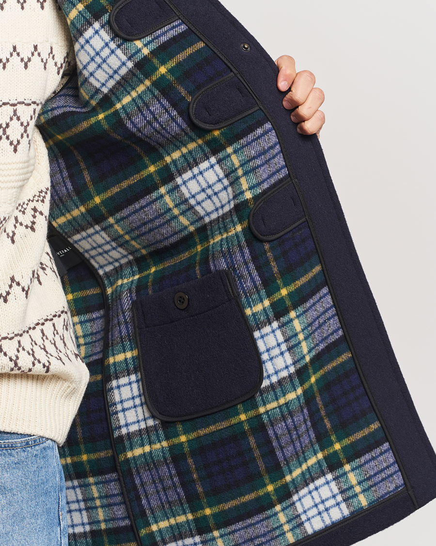 Heren | Jassen | Gloverall | Morris Duffle Coat Navy/Dress Gordon