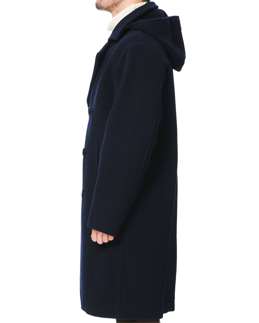 Heren | Jassen | Gloverall | Shakelton Long Peacoat Navy